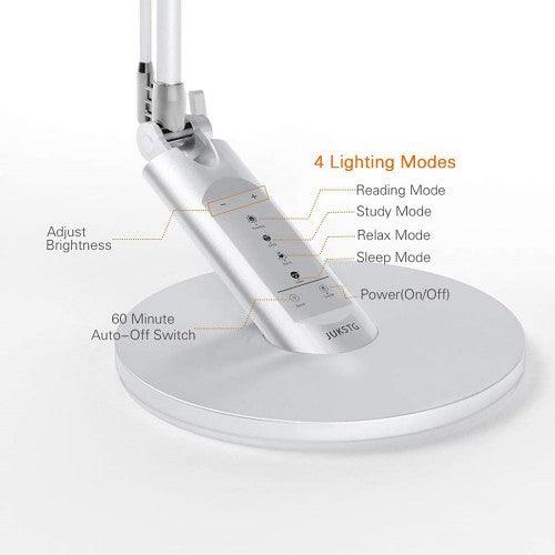 7W LED Desk Lamp with 4 Lighting Modes, 7 Brightness Levels, USB Port, Touch Control, 1-Hour Auto Off Switch - Toytexx 7W LED Desk Lamp with 4 Lighting Modes, 7 Brightness Levels, USB Port, Touch Control, 1-Hour Auto Off Switch - Toytexx